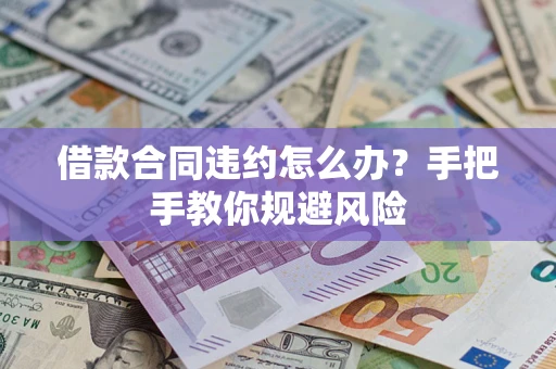 武汉借款合同违约怎么办？手把手教你规避风险