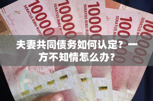 武汉夫妻共同债务如何认定？一方不知情怎么办？