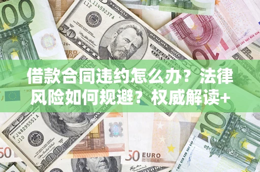 武汉借款合同违约怎么办？法律风险如何规避？权威解读+实用指南