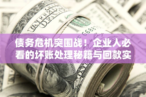 武汉债务危机突围战！企业人必看的坏账处理秘籍与回款实战指南