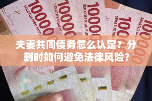 武汉夫妻共同债务怎么认定？分割时如何避免法律风险？