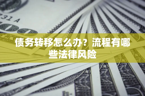 武汉债务转移怎么办？流程有哪些法律风险